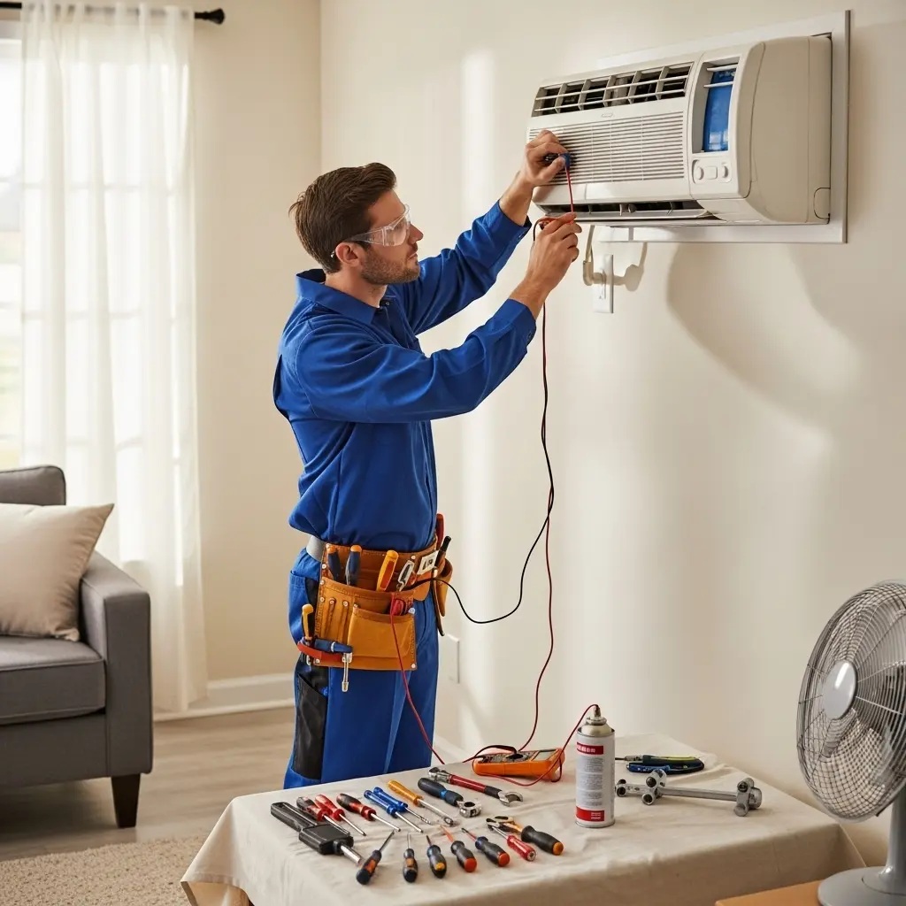 Sincan Hotpoint Hotpoint klima gaz dolumu ve bakım – Enerji verimliliği artırıldı. - Teknik servis örneği